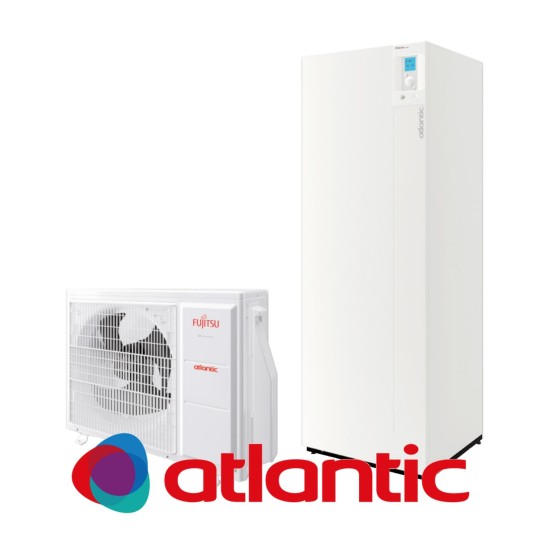 Installation de pompe à chaleur air/eau Atlantic Alféa Extensa Duo AI 8 R32