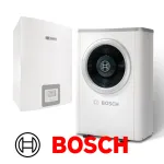 Installation de Pompe à chaleur PAC Aérothermie BOSCH Compress 7000 AW 17kW Triphasé