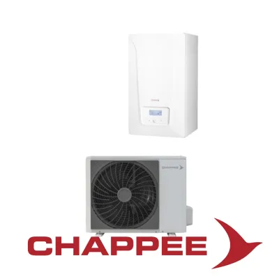 Installation de pompe à chaleur air/eau Chappée ERIA-S PLUS 10 MR/EM