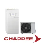 Installation de pompe à chaleur air/eau Chappée ERIA-S PLUS DUO 16 MR/EM