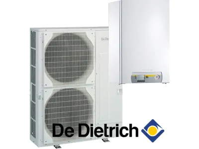 Installation de Pompe à chaleur chauffage seul split DE DIETRICH Alezio Evolution  AWHP-3/E 11MR avec appoint électrique