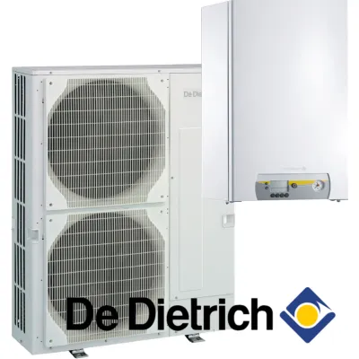 Installation de Pompe à chaleur chauffage seul split DE DIETRICH Alezio Evolution  AWHP-3/E 4,5MR avec appoint électrique