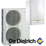 Installation de Pompe à chaleur chauffage seul split DE DIETRICH HPI Evolution 6 MR-2 / E avec appoint électrique
