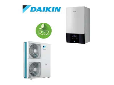 Installation de Pompe à chaleur  (PAC ) Air/Eau Daikin Altherma 3e génération Hydrosplit(1) Moyenne Température 60°C 11 kW