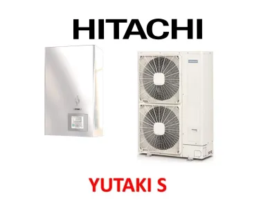 Installation de Pompe à chaleur  (PAC )  Air/Eau HITACHI Yutaki S ou S Combi 6 kW R32