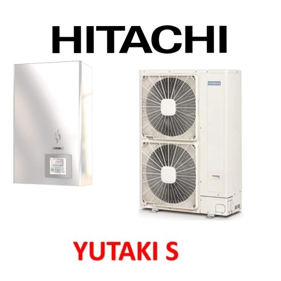 Installation de Pompe à chaleur  (PAC )  Air/Eau HITACHI Yutaki S ou S Combi 24 kW R410A  400V