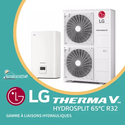 Installation de Pompe à chaleur LG THERMA V Hydrosplit R32  12kW MONOPHASÉ