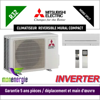 Installation Climatiseur réversible mural compact MSZ-AP20VG - MUZ-AP20VG