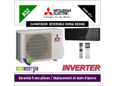 Installation Climatiseur réversible mural Design MSZ-EF25VG - MUZ-EF25VG