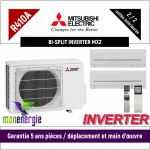 Installation Climatiseur Bi Split réversible mural Standard R410A MXZ-2D33VA + 2 x MSZ-AP-25VG