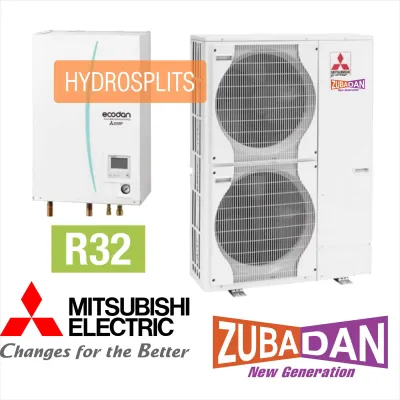 Installation de Pompe à chaleur  (PAC ) Air/Eau Mitsubishi Zubadan 14 Package