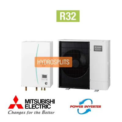 Installation de Pompe à chaleur  (PAC ) Air/Eau Mitsubishi Power Inverter 5 Package