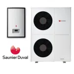Installation de Pompe à chaleur PAC Air/Eau Saunier Duval GeniaAir Split 5