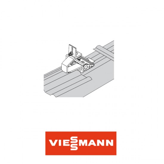 Kit de fixation toiture à tuiles mécaniques avec ou sans contre-lattage pour 6 capteurs Vitosol 200-FM Viessmann