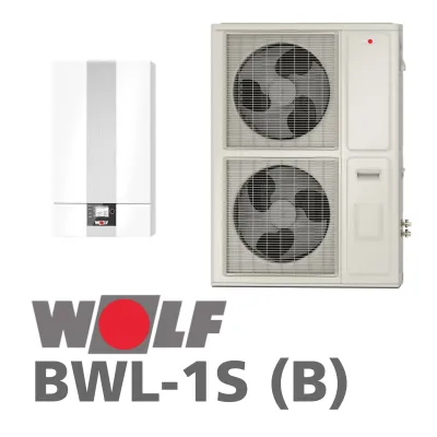 Installation de Pompe à chaleur PAC Air/Eau WOLF  BWL-1S(B)-10/400