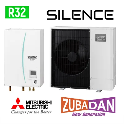 Installation de Pompe à chaleur Mitsubishi Zubadan Silence 10 R32